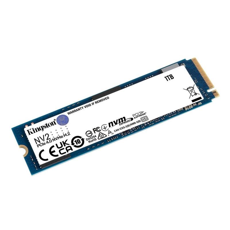 SSD Kingston NV2, 1TB, M.2 2280 PCIe, NVMe, Leitura: 3500 MB/s e